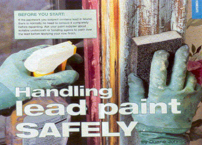 Handling lead paint safely, Readers Digest May 2002