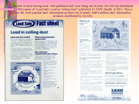 Lead  safe fact sheet,: Lead in Ceiling Dust, slide 9