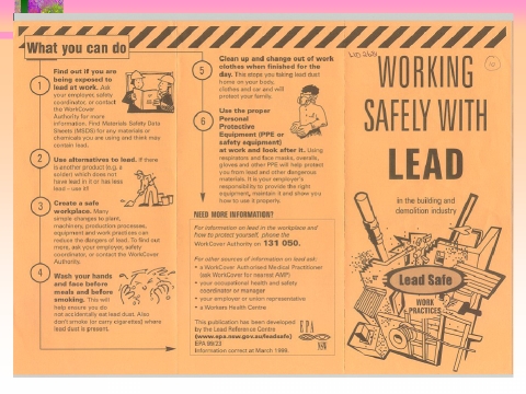 Working Safely With LEAD, page 1, slide 44
