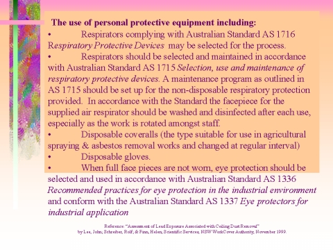 The use of personal protective equipment, slide 49