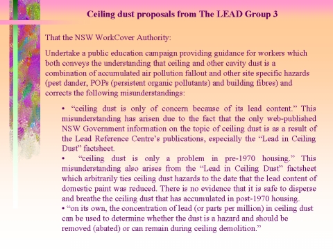 Ceiling dust proposals from The LEAD Group Inc. part  3, slide 56