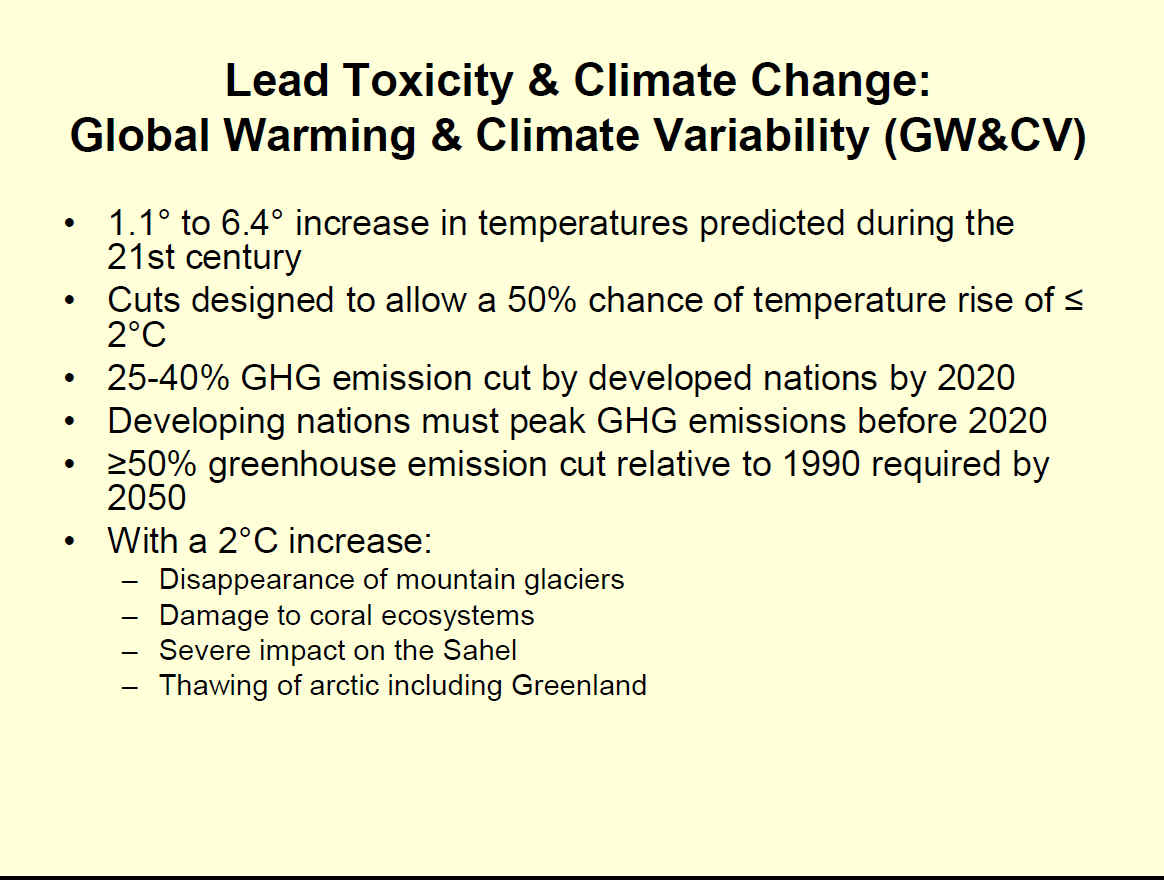 Global Warming & Climate Variability (GW&CV) - slide 3