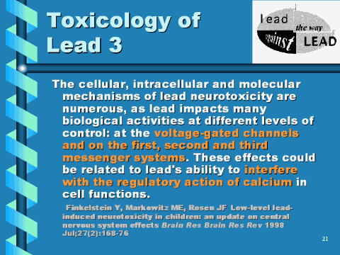Toxicology of lead 3, slide 23