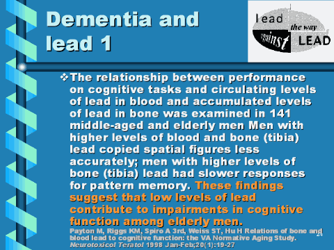 Dementia and lead 1, slide 24