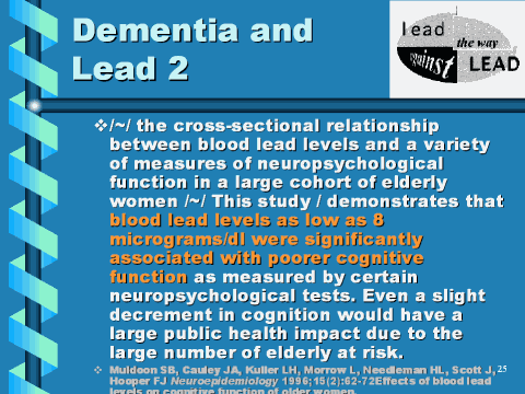 Dementia and lead  2, slide 25
