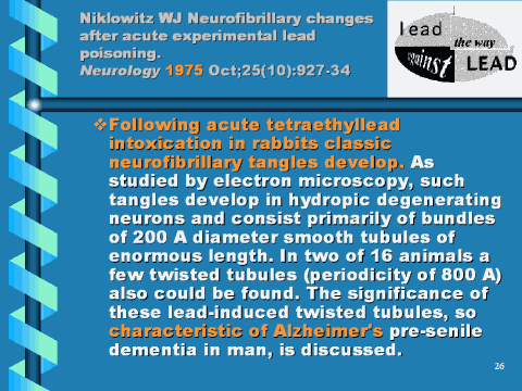 Neurofibrillary changes after acute experimental lead poisoning, slide 26