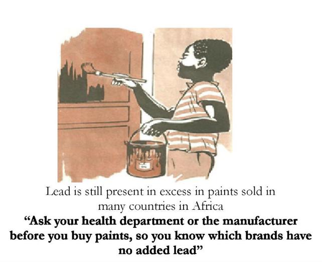 Artist: Samuel Tetsopgang, Ask your health department or the manufacturer before you buy paints, so you know which brands have no added lead.