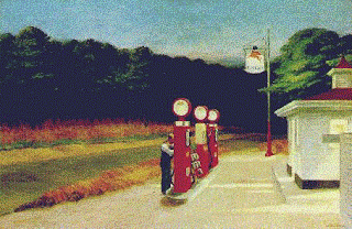 red gas-pumps