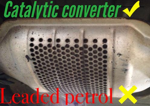 Artist: Zac Gethin-Damon. Title: Lead kills catalytic converters.