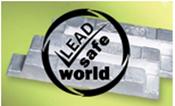 Lead Safe World Logo over Lead Bars