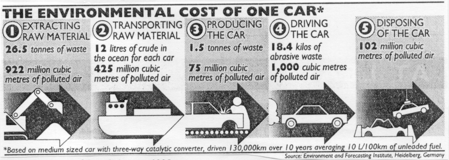 The Environmental Cost of the Car